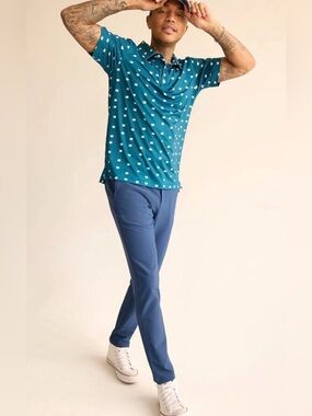 Chubbies Everywhere Performance Pants small 30" The Worlds navy NEW
